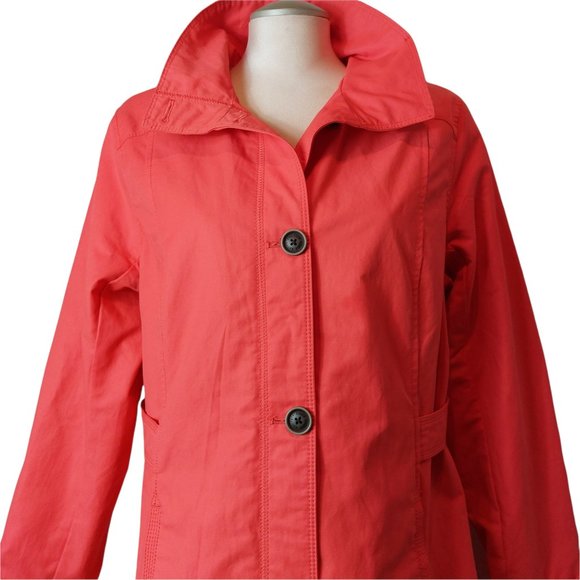 Eddie Bauer Coat /Rain - Size L - Length 35'' 50$ Good Condition - Color Salmon - Picture 7 of 10